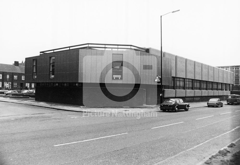 GPO Garage and Repair Station, Lower Parliament Street, Nottingham, 1980