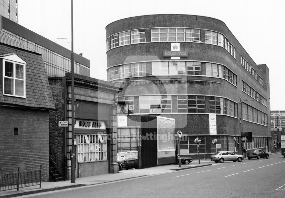 Royal Mail Building and Britannia Inn, Huntingdon Street, Nottingham, 1995