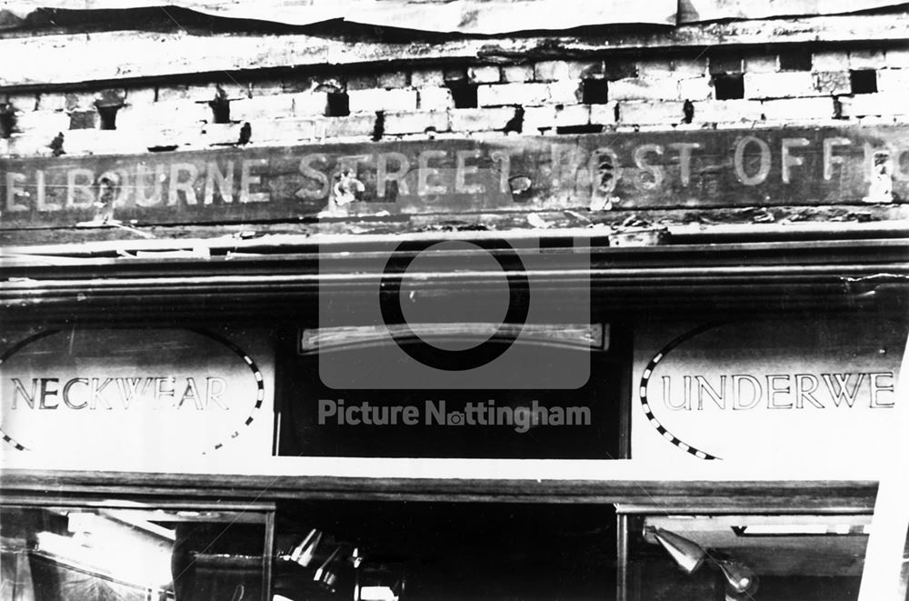 Post Office Sign, Melbourne Street, Nottingham, c 1910s ?