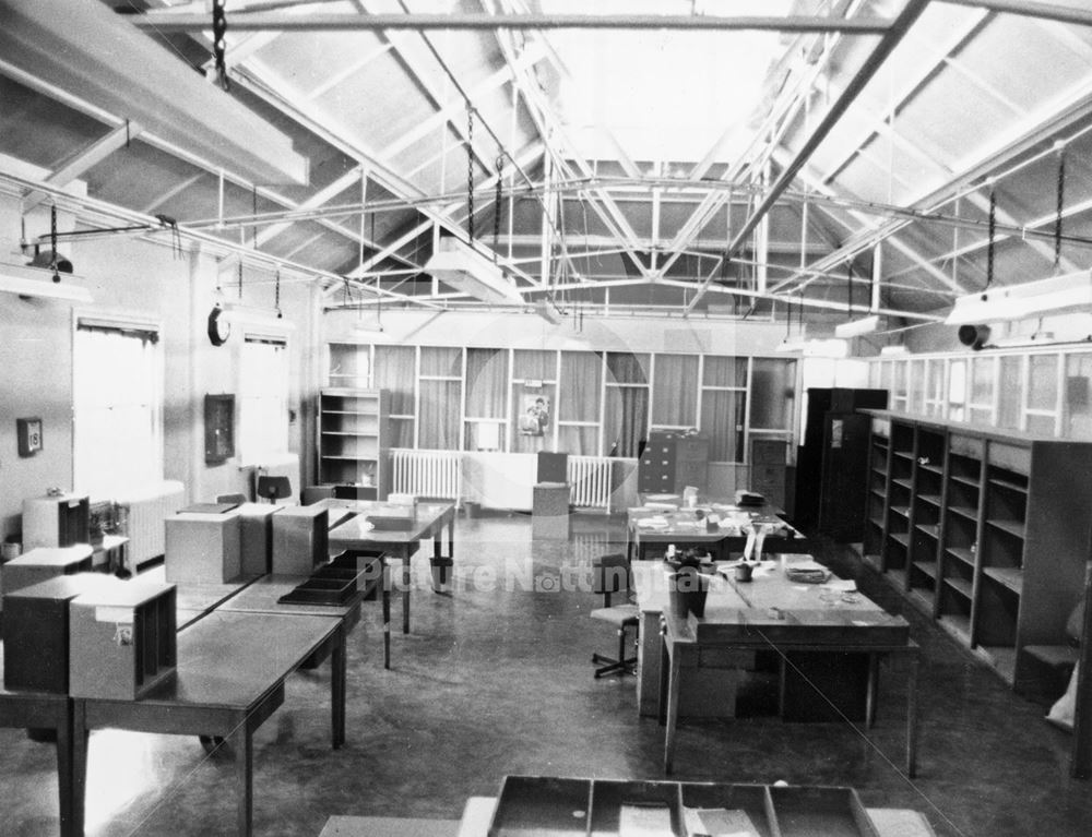 General Clerical Office of the Telephone Exchange, Broad Street, Nottingham, 1981