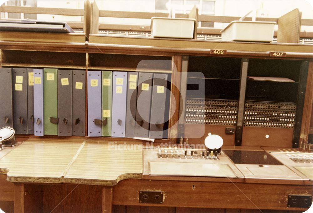 General Clerical Office of the Telephone Exchange, Broad Street, Nottingham, 1981