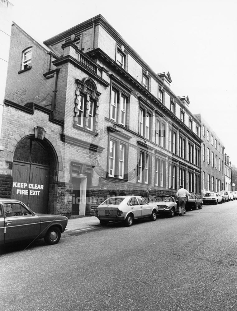 Castle Telephone Exchange, George Street, Nottingham, 1981