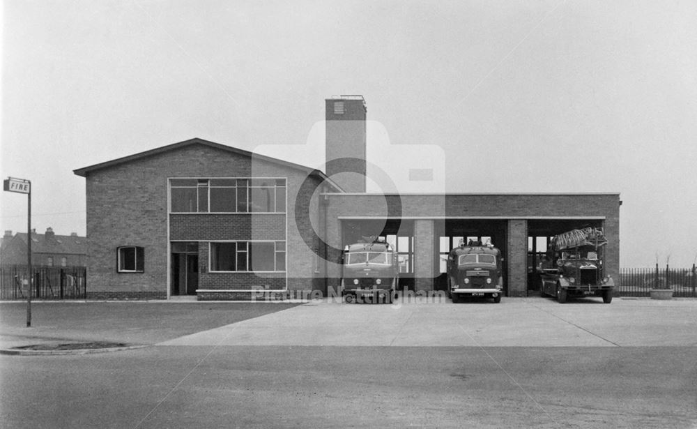 Fire Station, Abbey Street, Dunkirk, 1960s