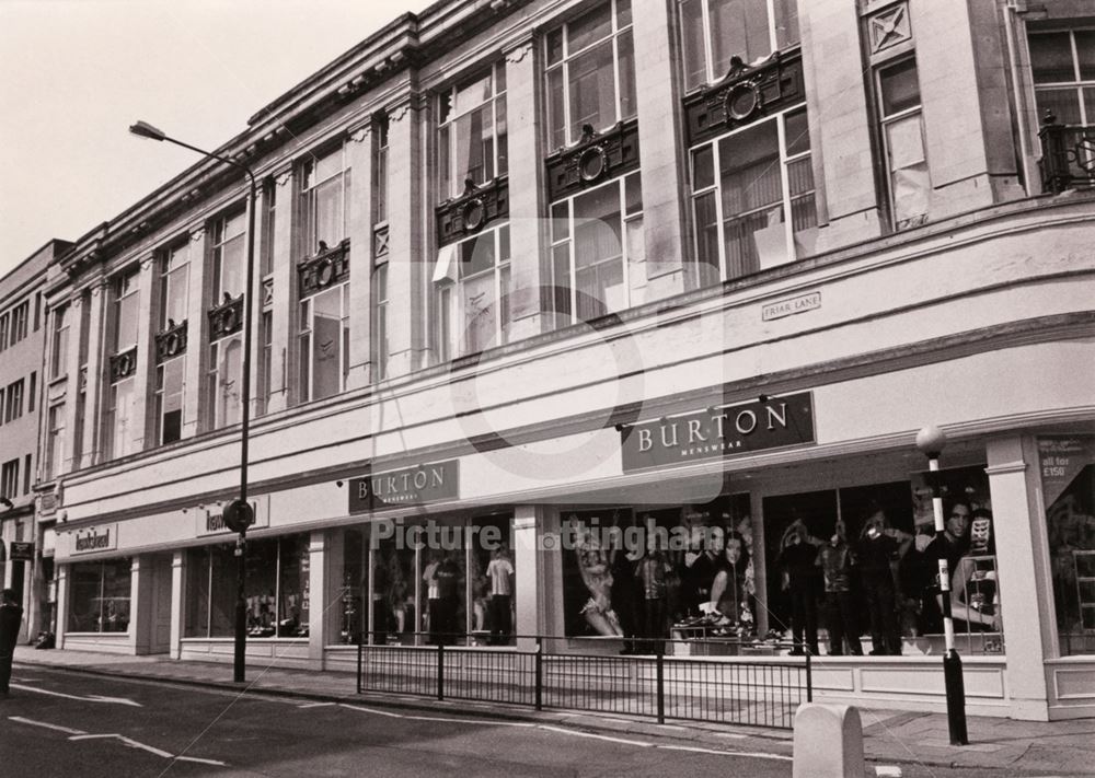 Burton Menswear, Friar Lane, Nottingham, c 2000s