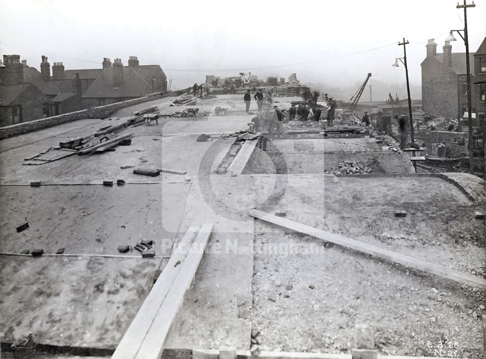 Abbey Bridge - Castle Boulevard extension, Nottingham, 1928