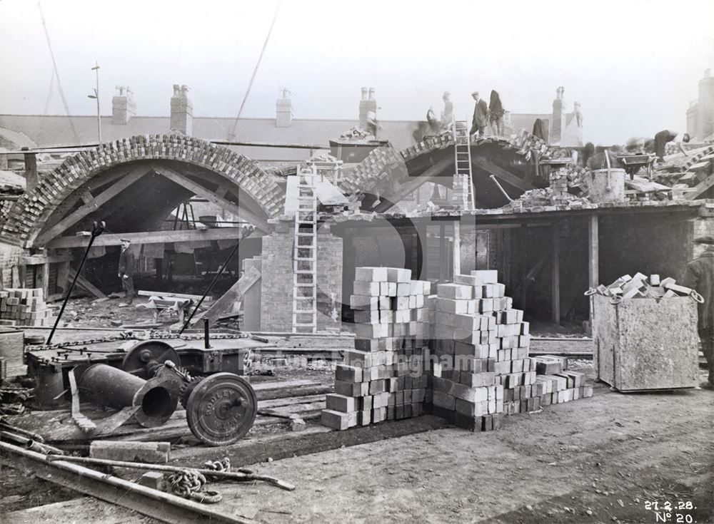 Abbey Bridge - Castle Boulevard extension, Nottingham, 1928