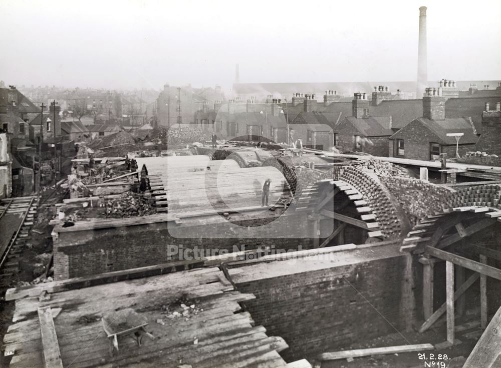 Abbey Bridge - Castle Boulevard extension, Nottingham, 1928