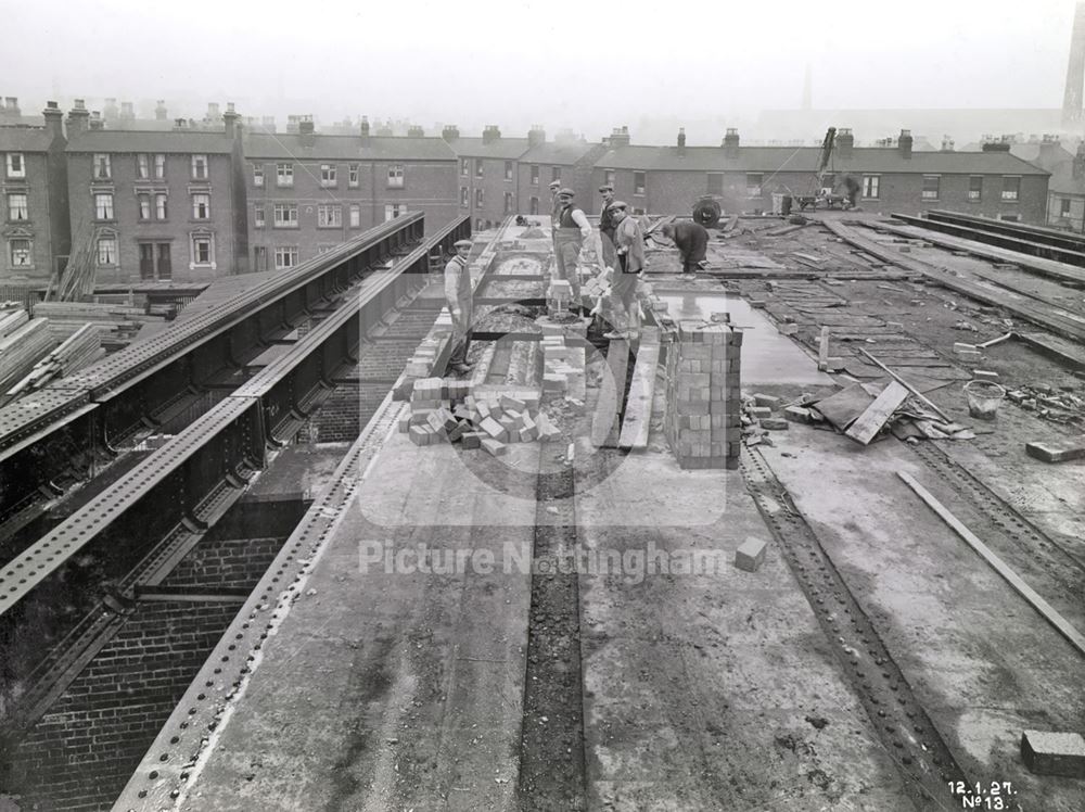 Abbey Bridge - Castle Boulevard extension, Nottingham, 1927