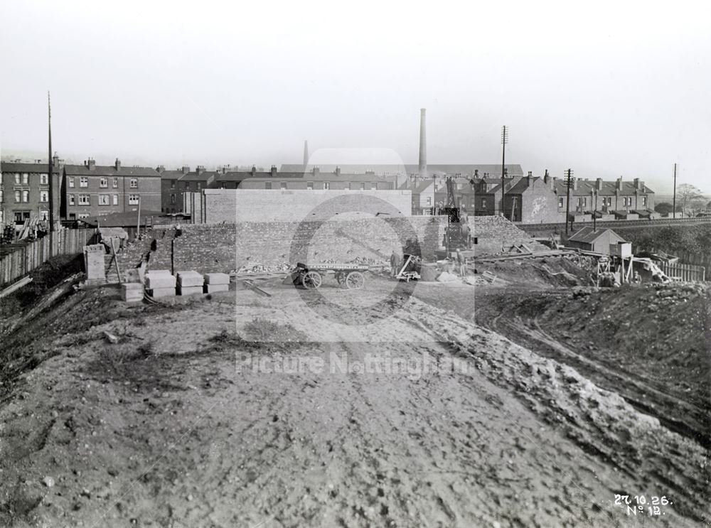 Abbey Bridge - Castle Boulevard extension, Nottingham, 1926