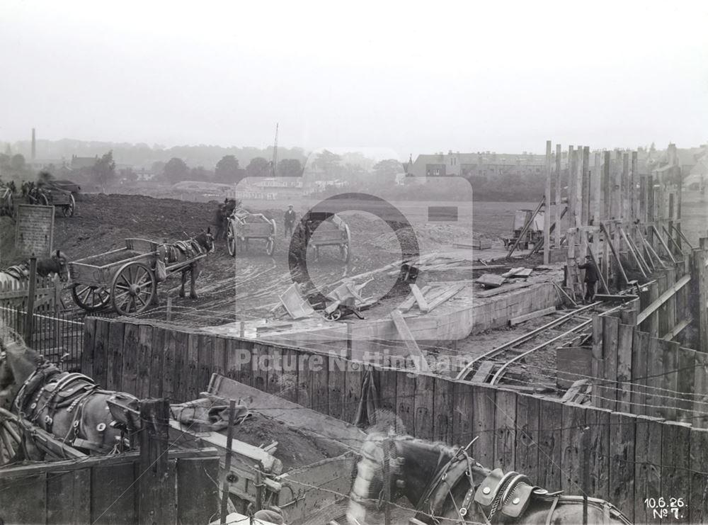 Abbey Bridge - Castle Boulevard extension, Nottingham, 1926