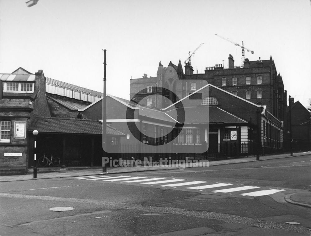 Victoria Washhouses - exterior, corner of Bath Street and Gedling Street, 1973