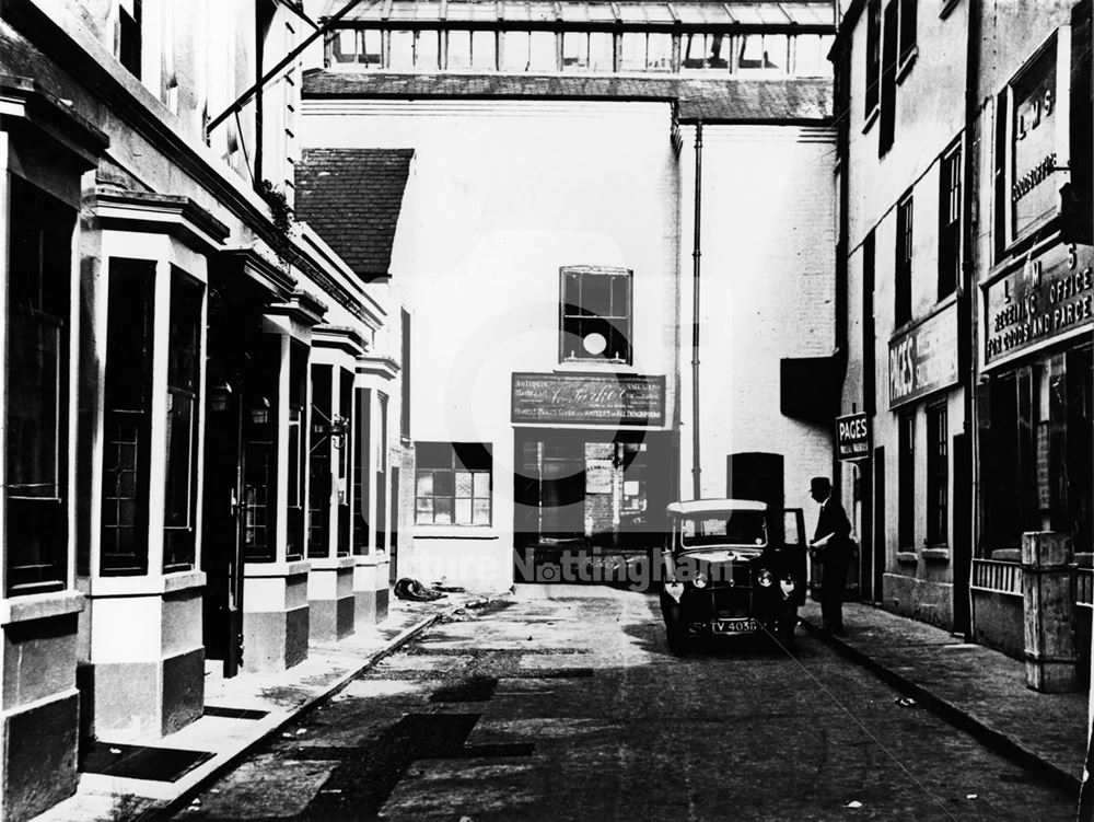 Maypole Yard, off Long Row East, Nottingham, 1932