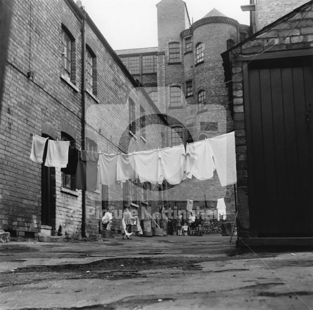 Rear Aspect of Mellon Terrace, off Raleigh Street, Nottingham 1969