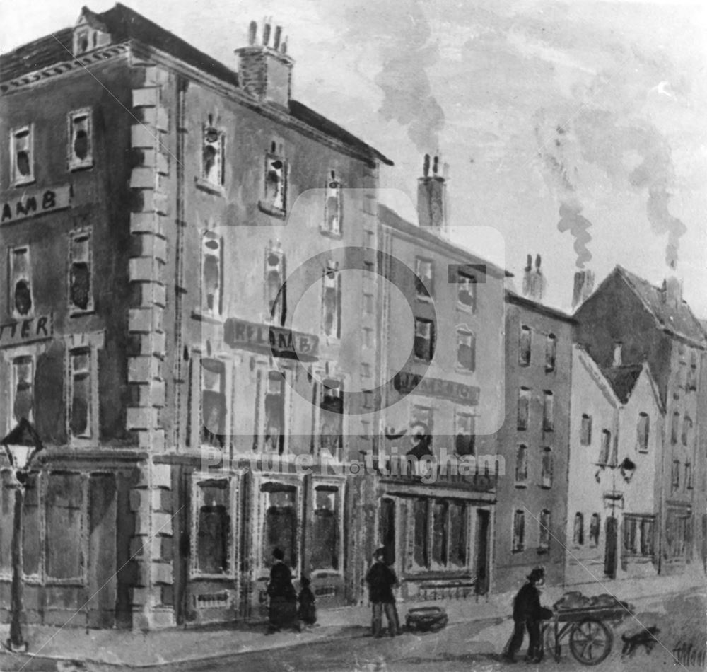 Lamb's Corner, Wheeler Gate, Nottingham, c 1890