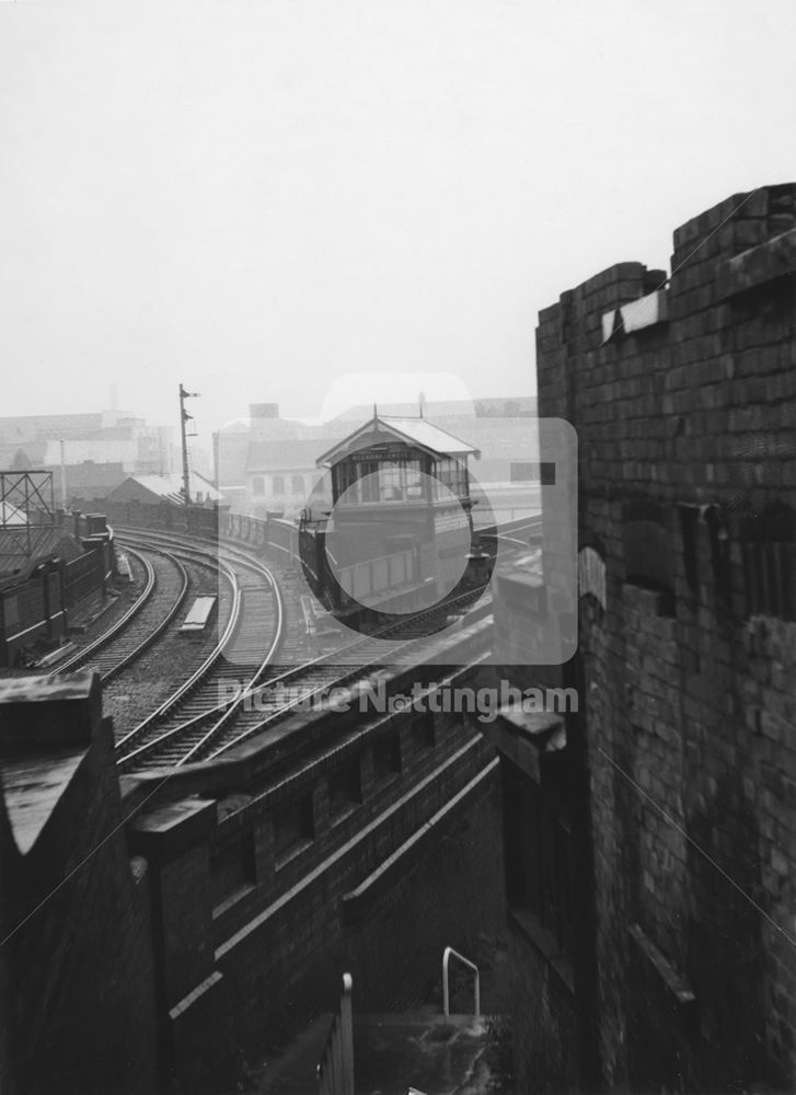 GNR Viaduct, Weekday Cross, Lace Market, Nottingham, c 1970