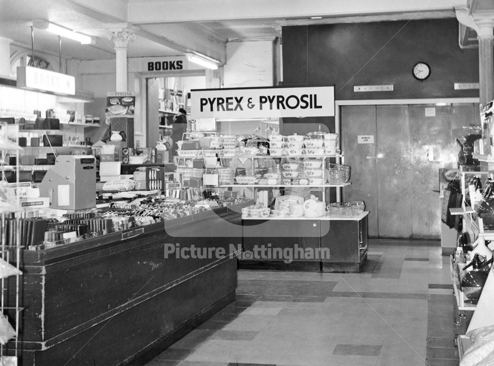 Houshold Goods Department, Boots The Chemists, High Street, Nottingham, 1972