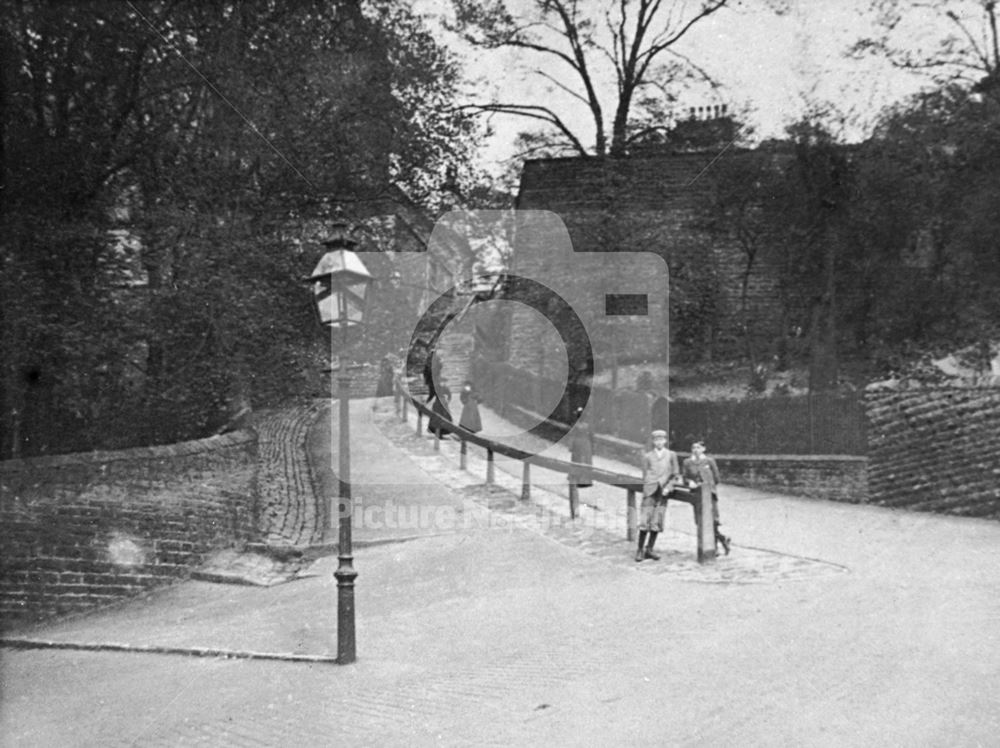 Park Steps, Park Valley, Nottingham, c 1895