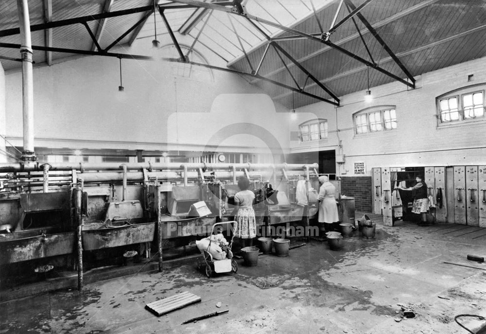 Radford Baths and Laundry, Thackery Street, Radford, Nottingham, 1964