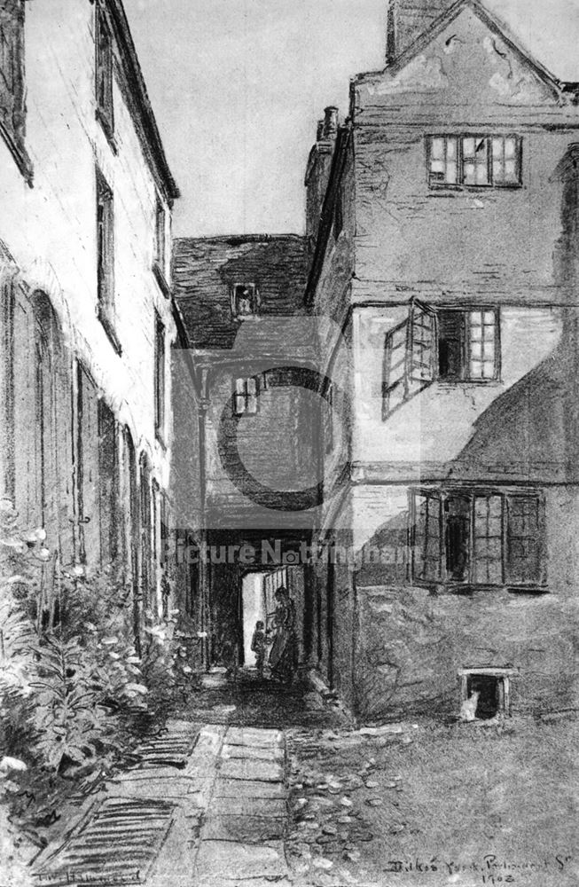 Dilkes Yard, Chapel Bar, Nottingham, 1903