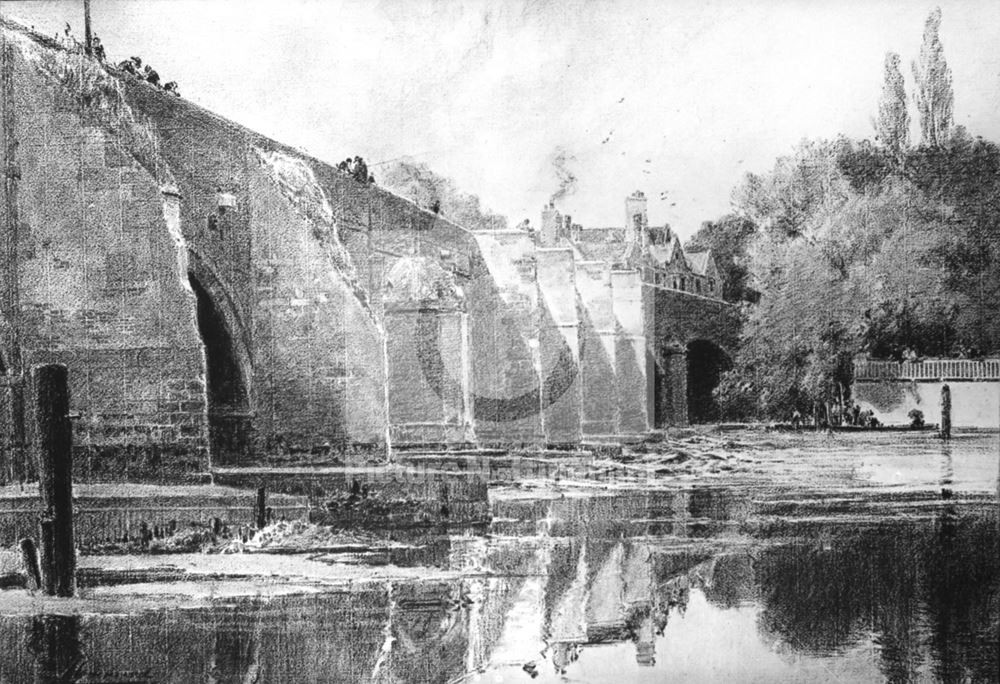 Old Trent Bridge, Nottingham, 1869