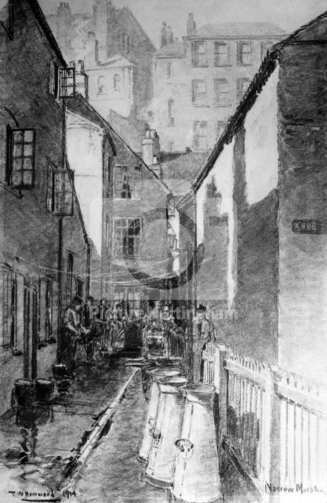 Martyn's Yard, Narrow Marsh, Nottingham, 1914