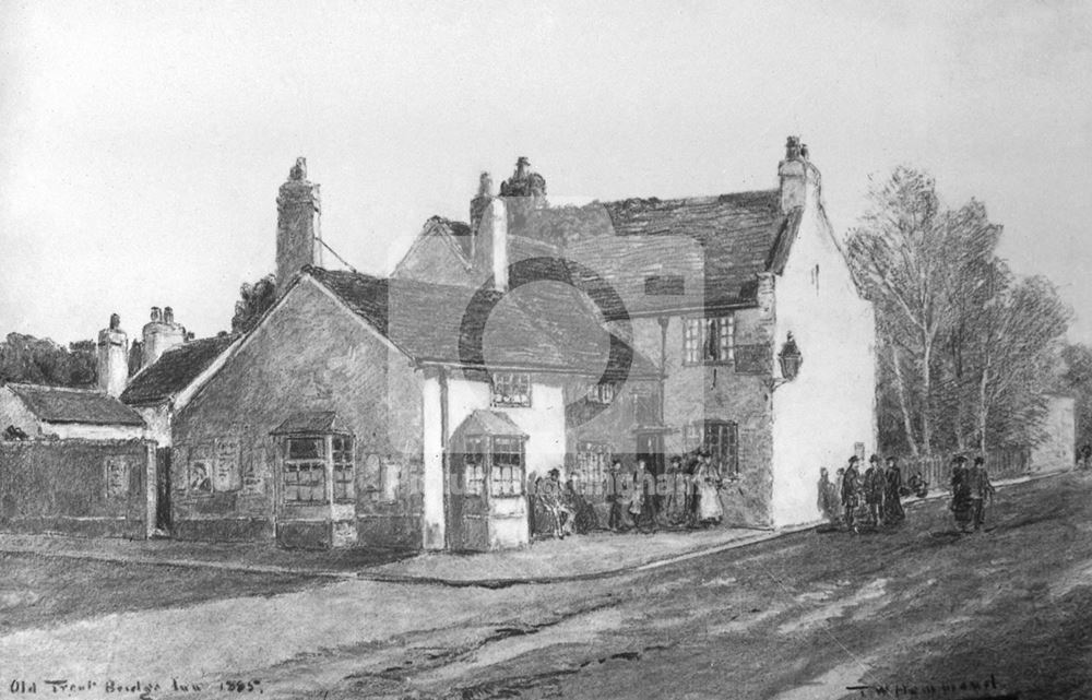 The Old Trent Bridge Inn, Radcliffe Road, West Bridgford, Nottingham, 1885