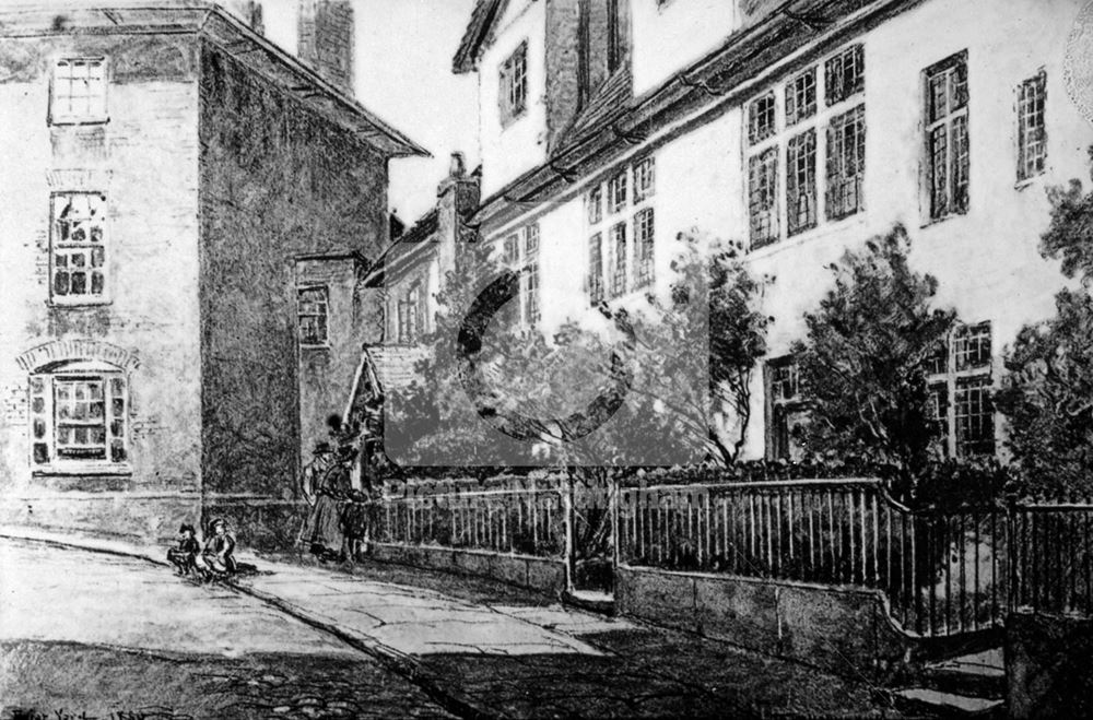 The Friary, Friar Lane, Nottingham, 1880