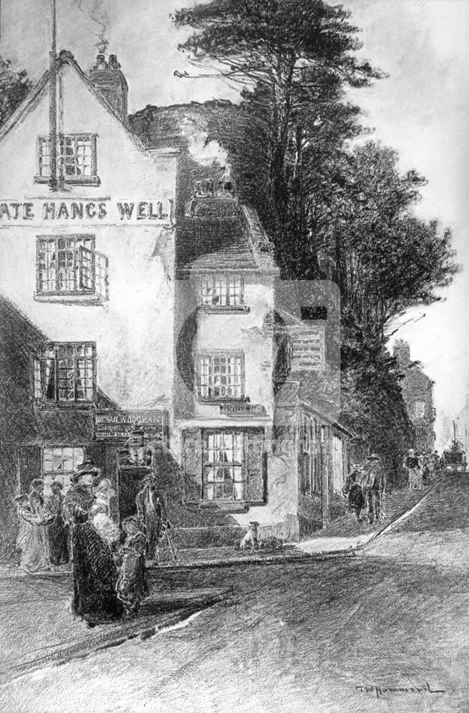 The Gate Hangs Well Public House, Castle Road, Nottingham, c 1890