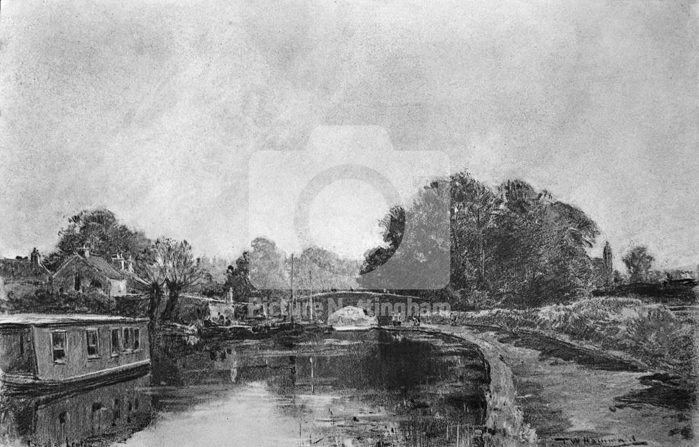 Nottingham Canal, Lenton, 1902