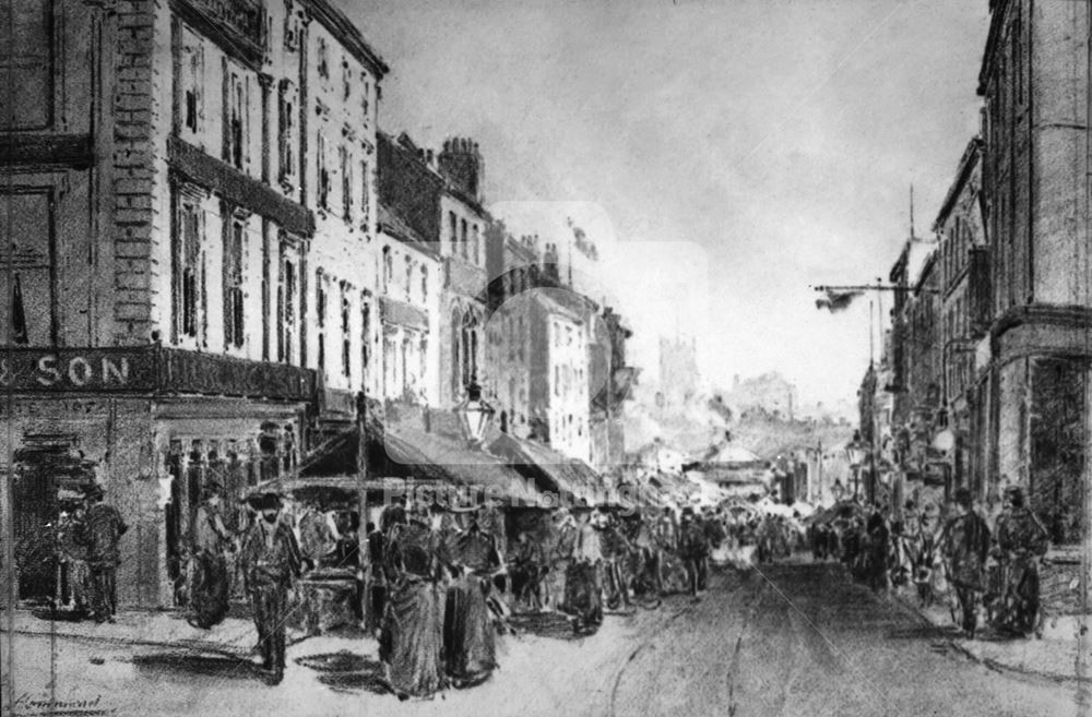 Chapel Bar During Goose Fair, Nottingham, 1899