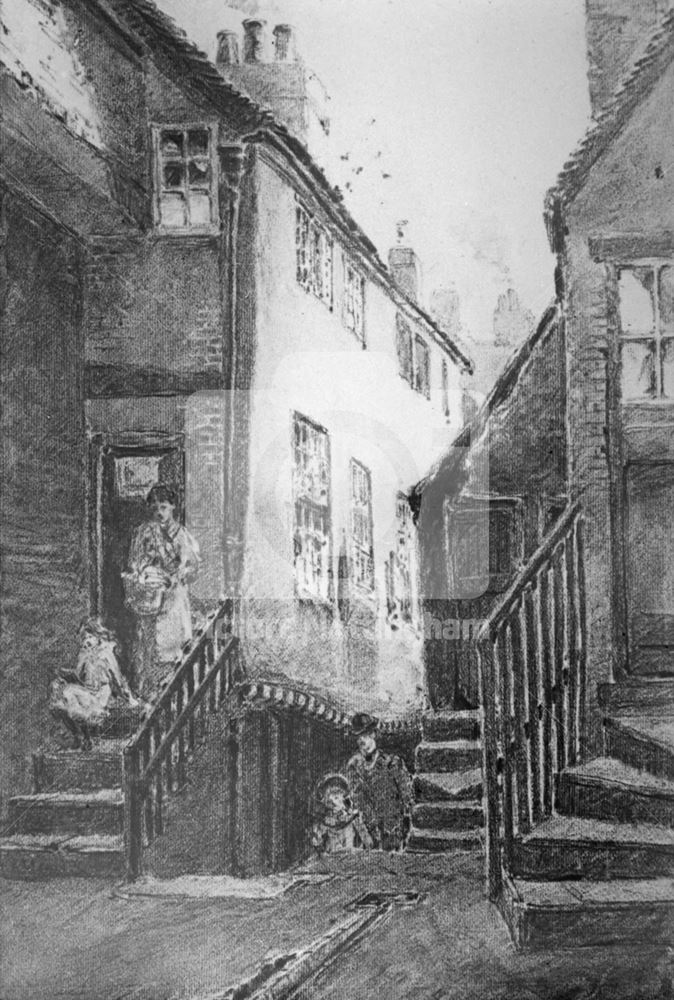 Rose Yard, Bridlesmith Gate, Nottingham, 1882