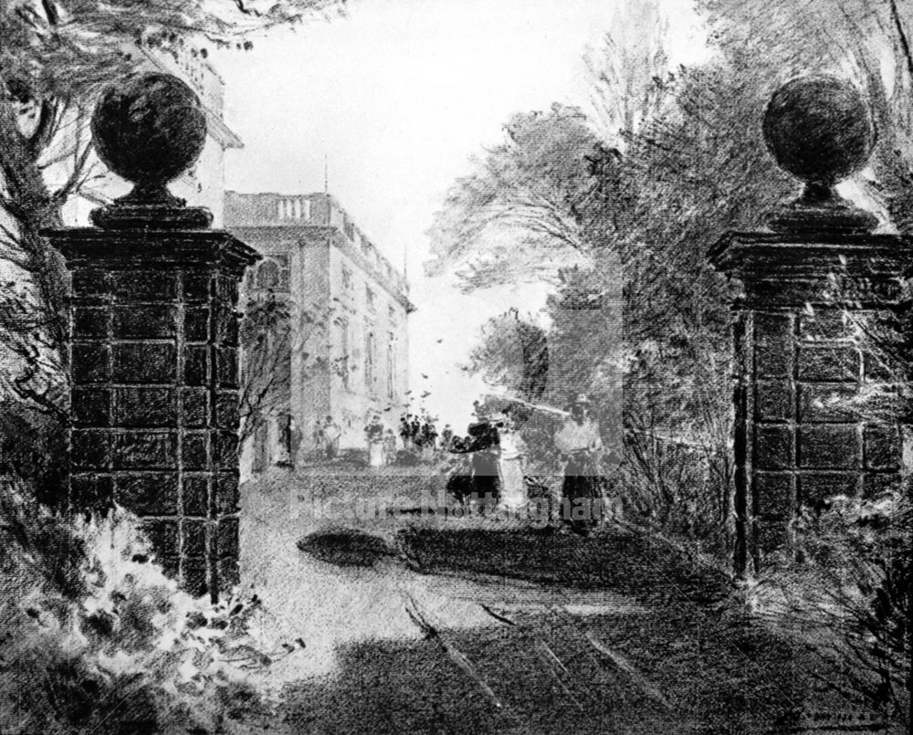 West Gate, Nottingham Castle, Nottingham, 1892