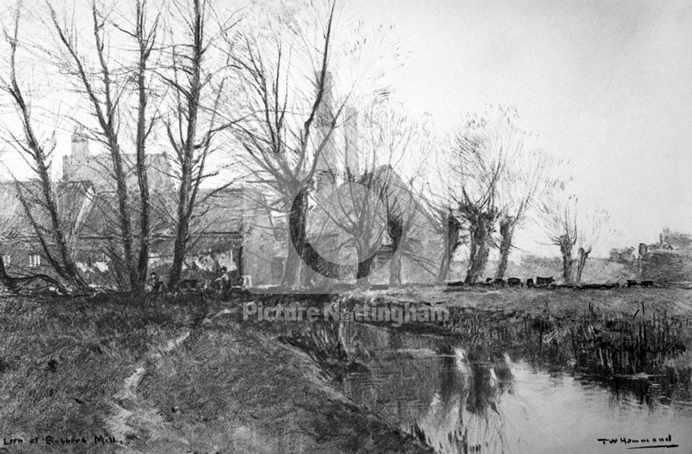 River Leen, Bobber's Mill, Nottingham, 1893