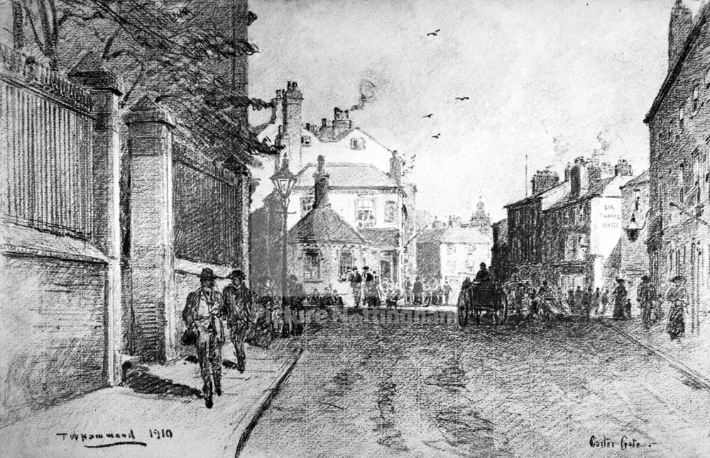 Carter Gate (now Lower Parliament Street), Nottingham, 1910