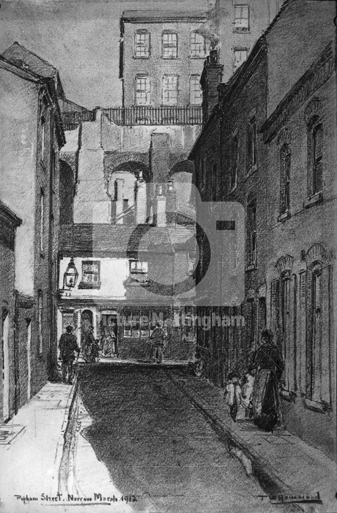 Popham Street, Narrow Marsh, Nottingham, 1912