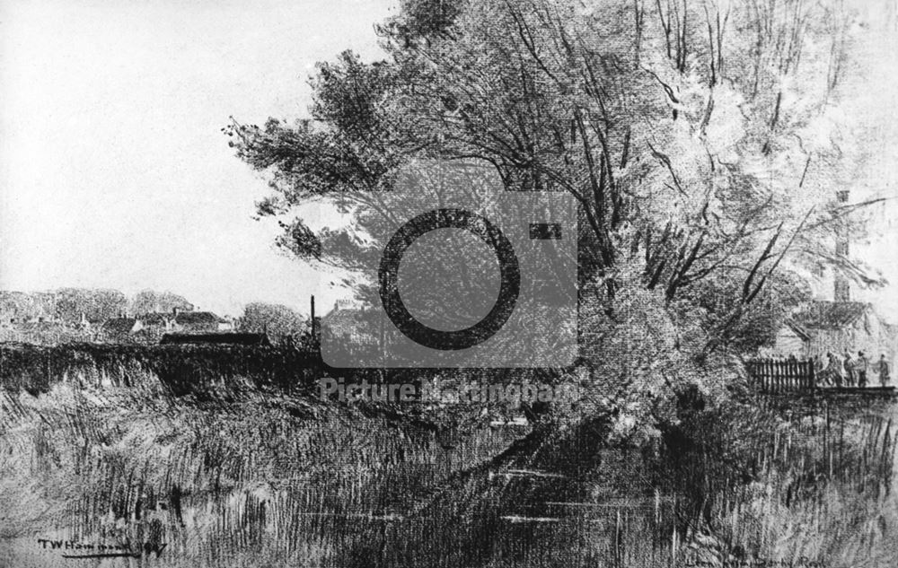 River Leen, Lenton, Nottingham, 1907