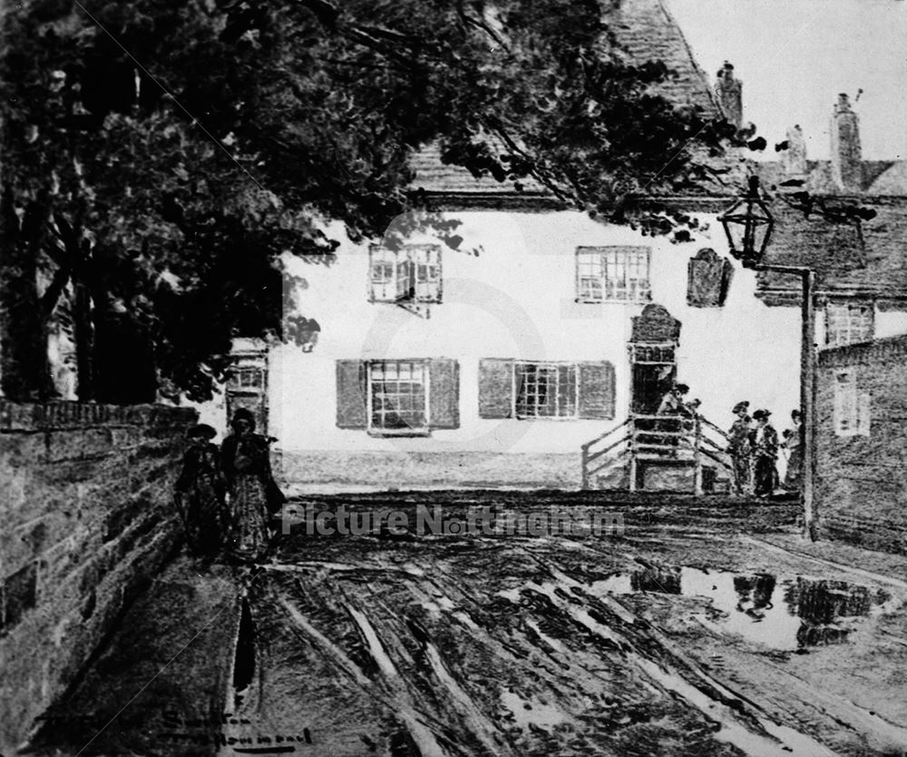 Fox and Grapes pub on the junction of Sneinton Road and Dale Street, Nottingham, c 1904