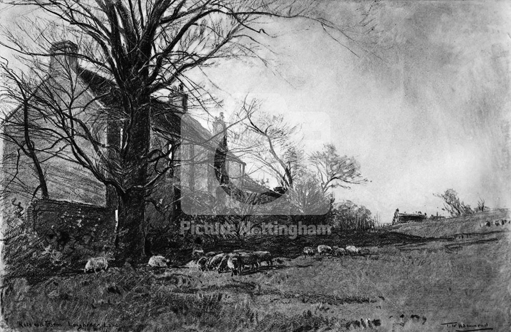 Rose Hill Farm, Long Hedge Lane (now Gordon Road), Sneinton, 1917