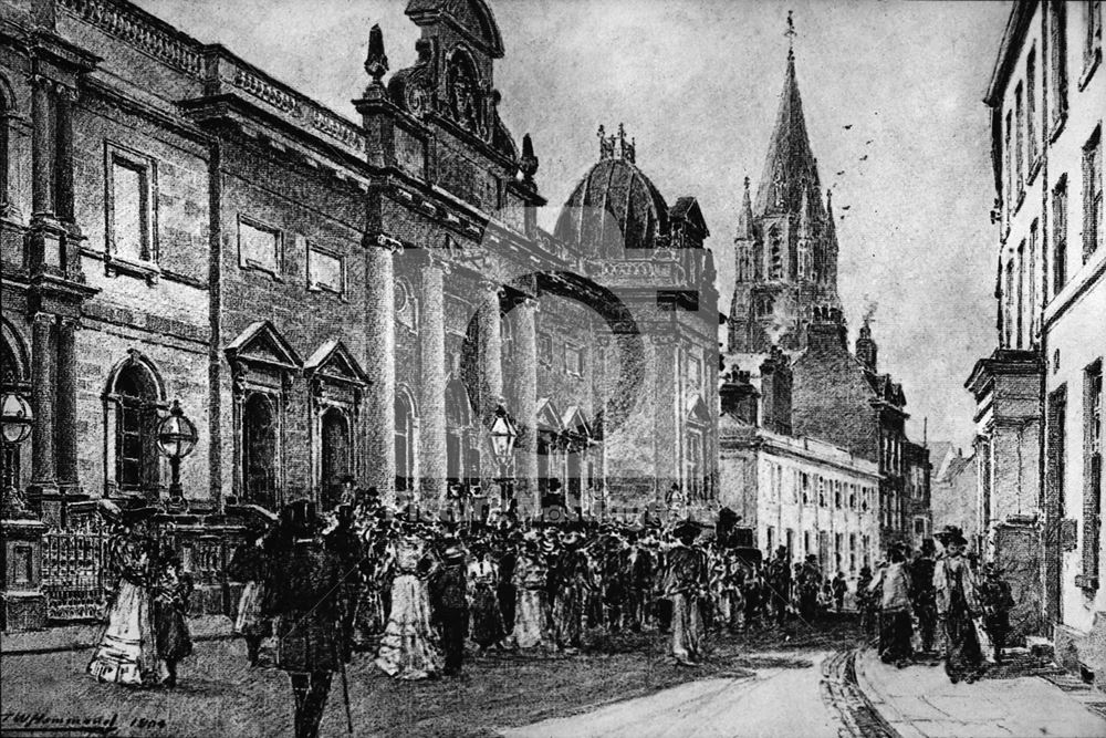 Courthouse and Prison, Shire Hall, High Pavement, Lace Market, Nottingham, 1904