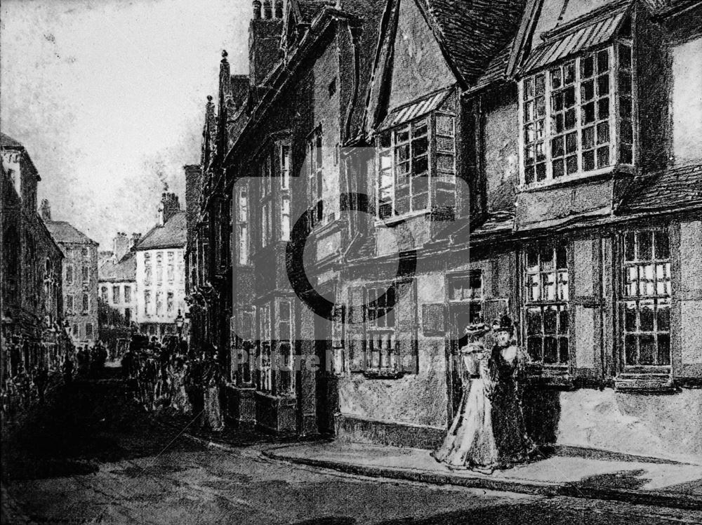 High Pavement, Lace Market, Nottingham, 1895