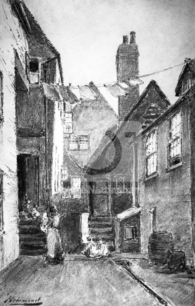 Rose Yard, Bridlesmith Gate, Nottingham, c 1880