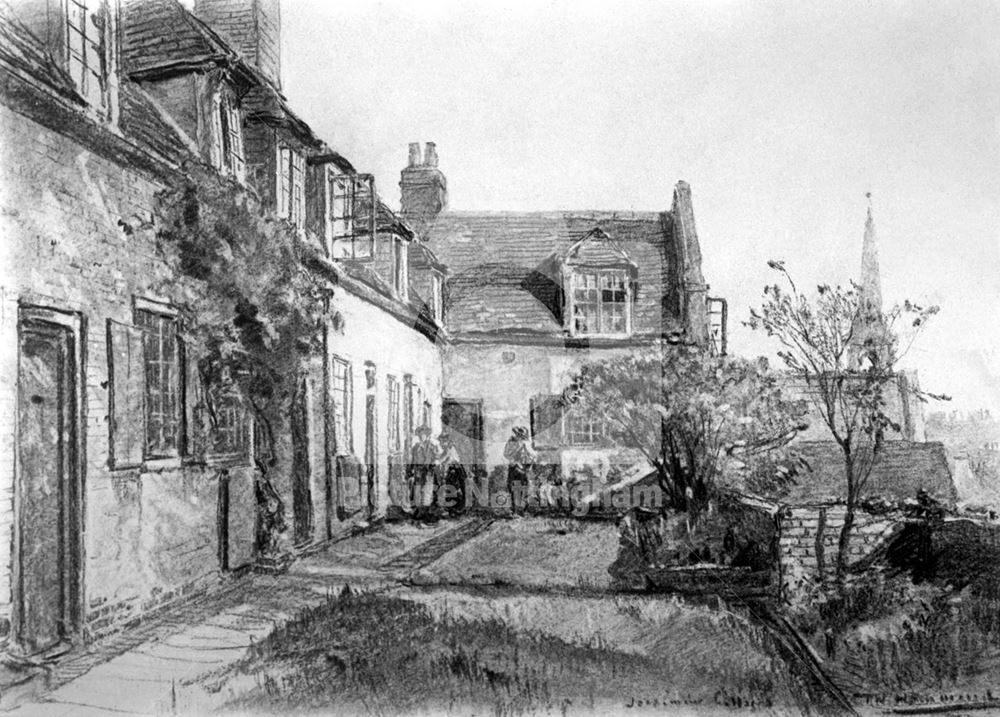 Jessamine Cottages, off Castle Terrace, Nottingham, c 1918