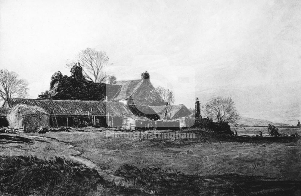 Rear View of Henry Kirke White's Cottage, Wilford, c 1900s