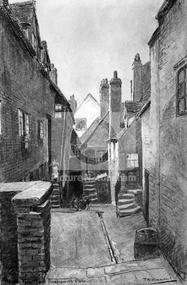 Rose Yard, Bridlesmith Gate, Nottingham, 1880