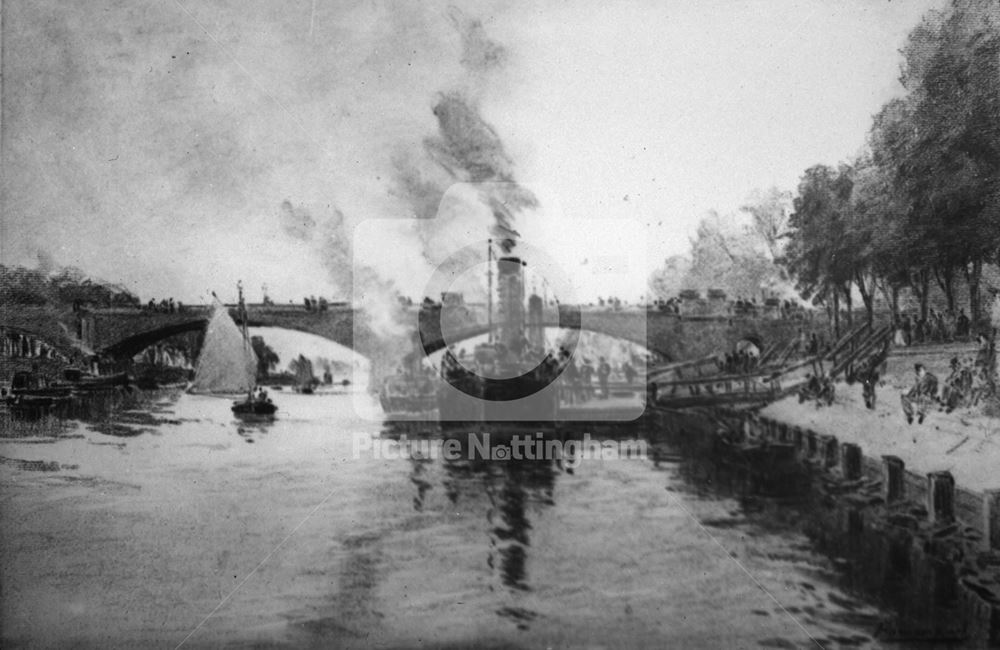 Trent Bridge, Nottingham, c 1900