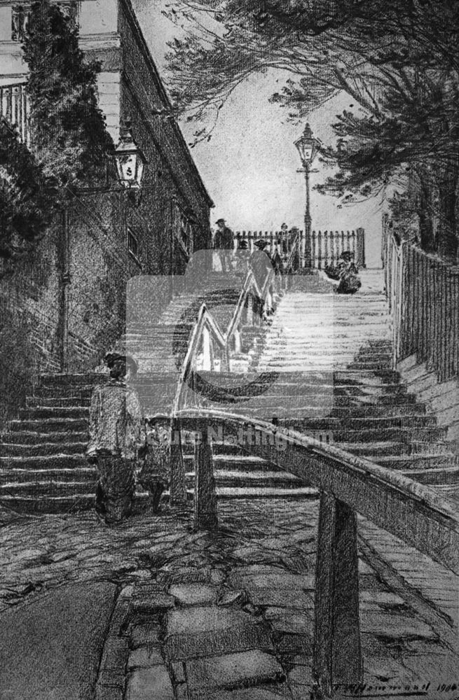 Park Steps, Park Valley, Nottingham, 1904