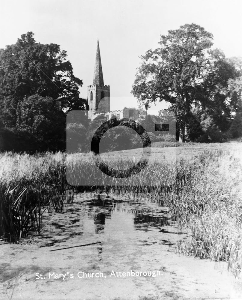 St. Mary's Church, Attenborough, c 1950s