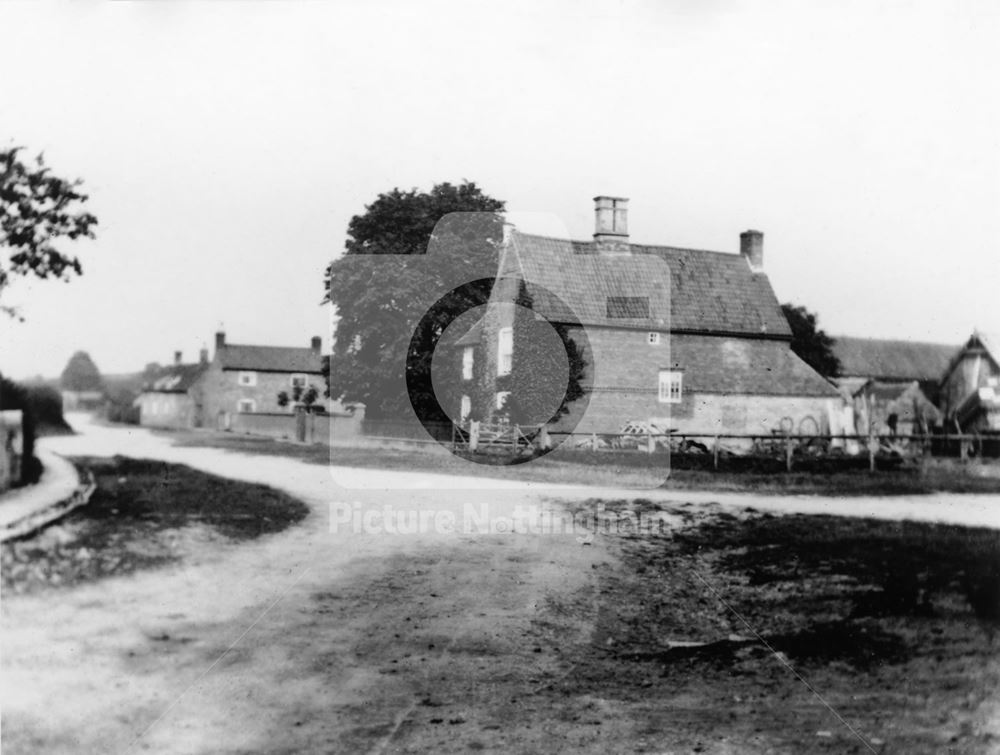 Mill Lane Looking South to Lombard Street , Orston, c 1900