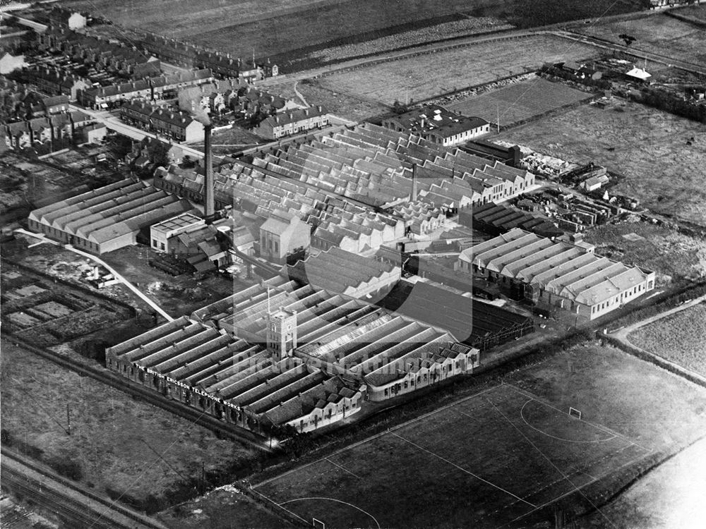 The British Ericsson Telephone Works, off Nelson Road, Beeston, 1930s?