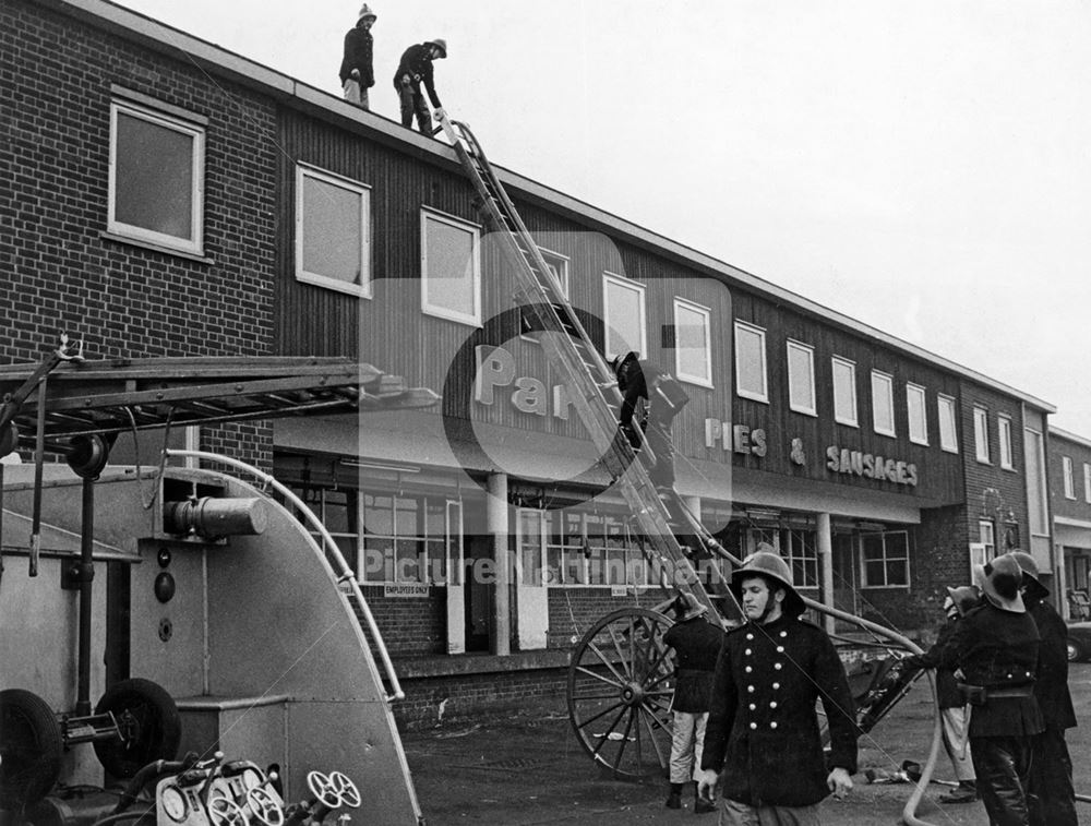 T N Parr's Pie and Sausage Factory, Lilac Grove, Beeston, 1973